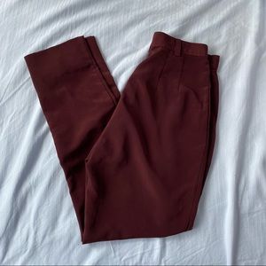 American Apparel Burgundy Trousers